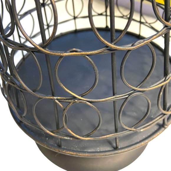 Wine Enthusiast Holiday Nwt Bronze Finished Filigree Cork Catcher